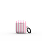 Sof Pink Stripes Apple AirPods Tough Case