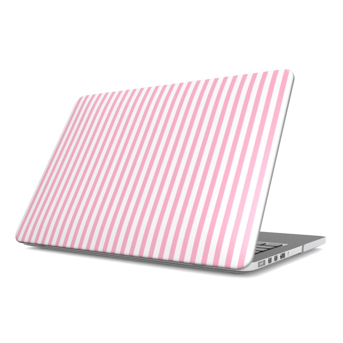 Sof Pink Stripes MacBook Case