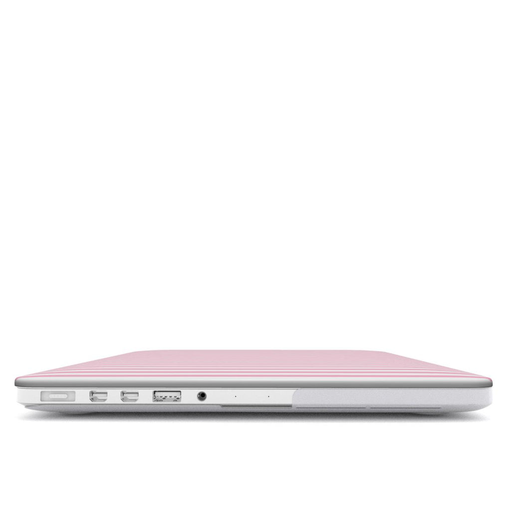 Sof Pink Stripes MacBook Case