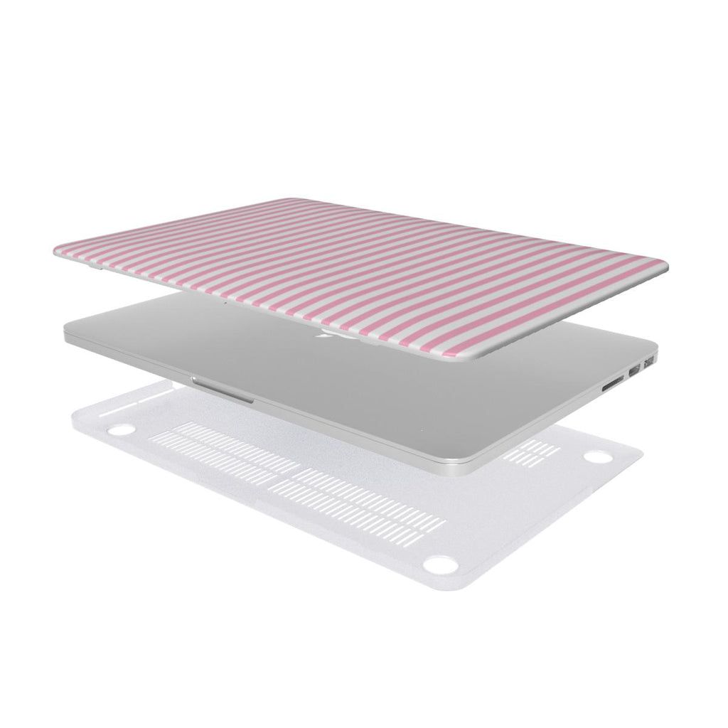 Sof Pink Stripes MacBook Case