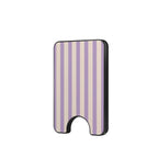 Soft Purple Stripes Magnetic wallet