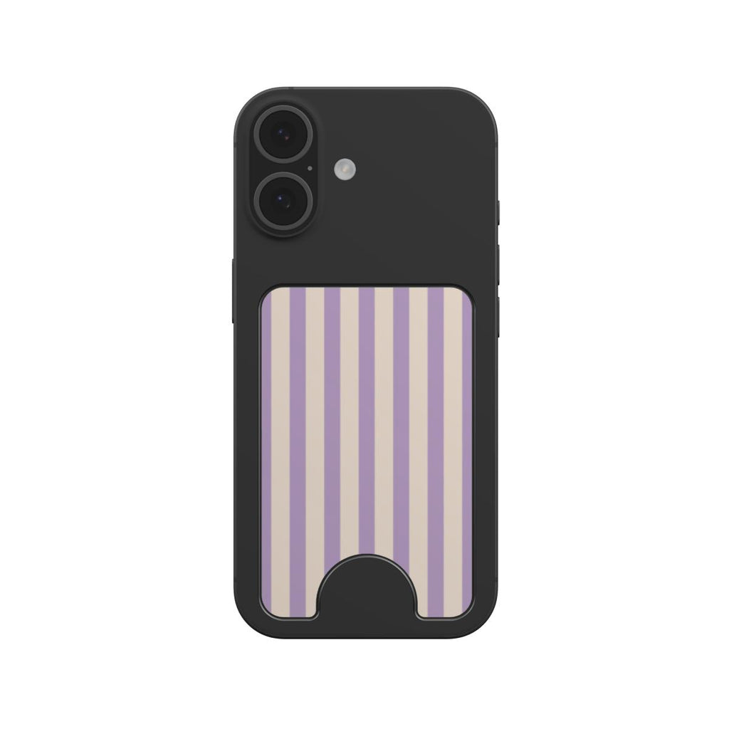 Soft Purple Stripes Magnetic wallet