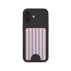 Soft Purple Stripes Magnetic wallet