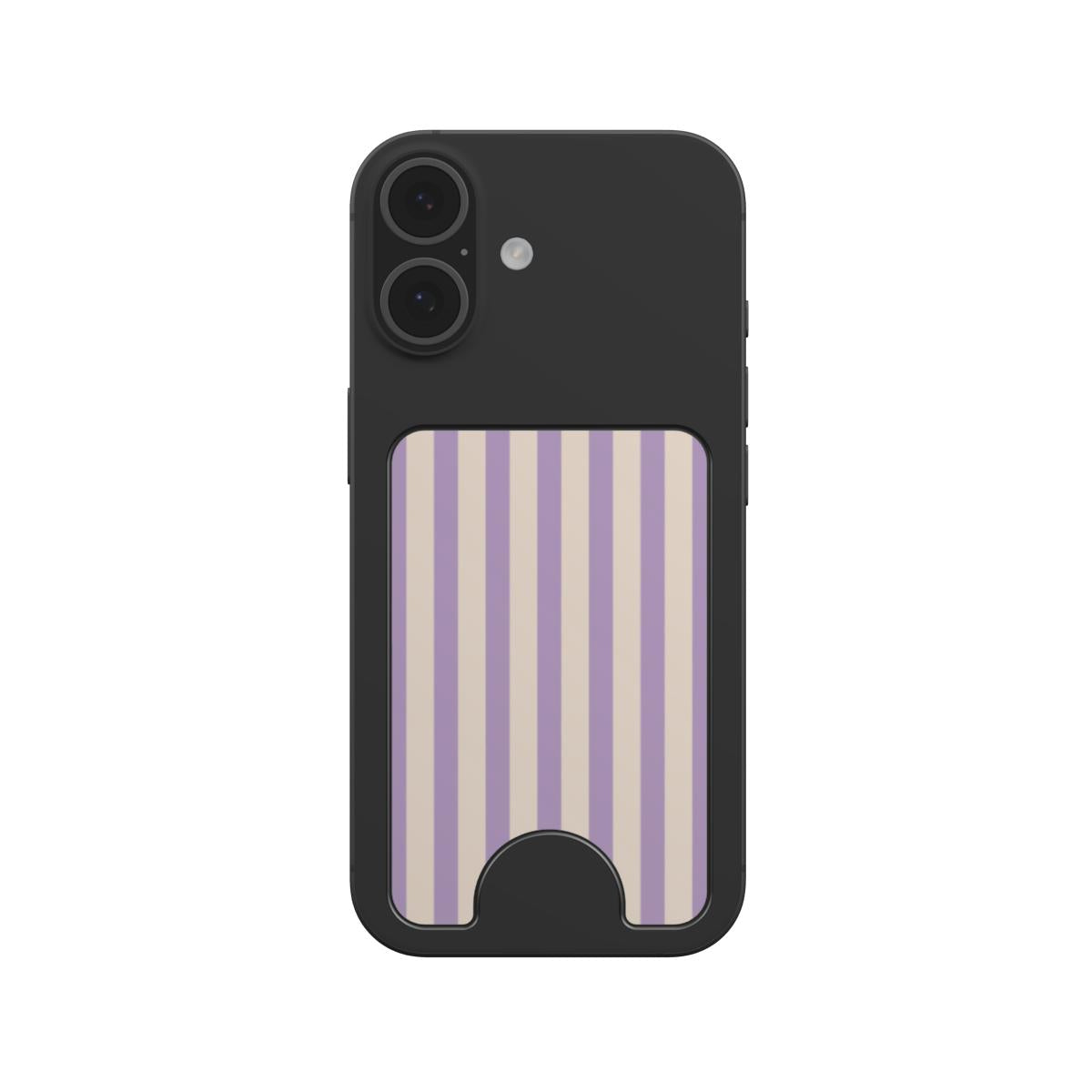 Soft Purple Stripes Magnetic wallet