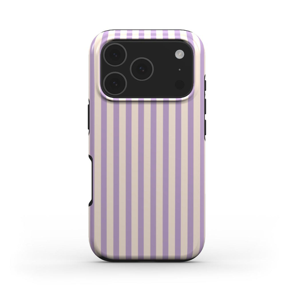 Soft Purple Stripes Tough Phone Case