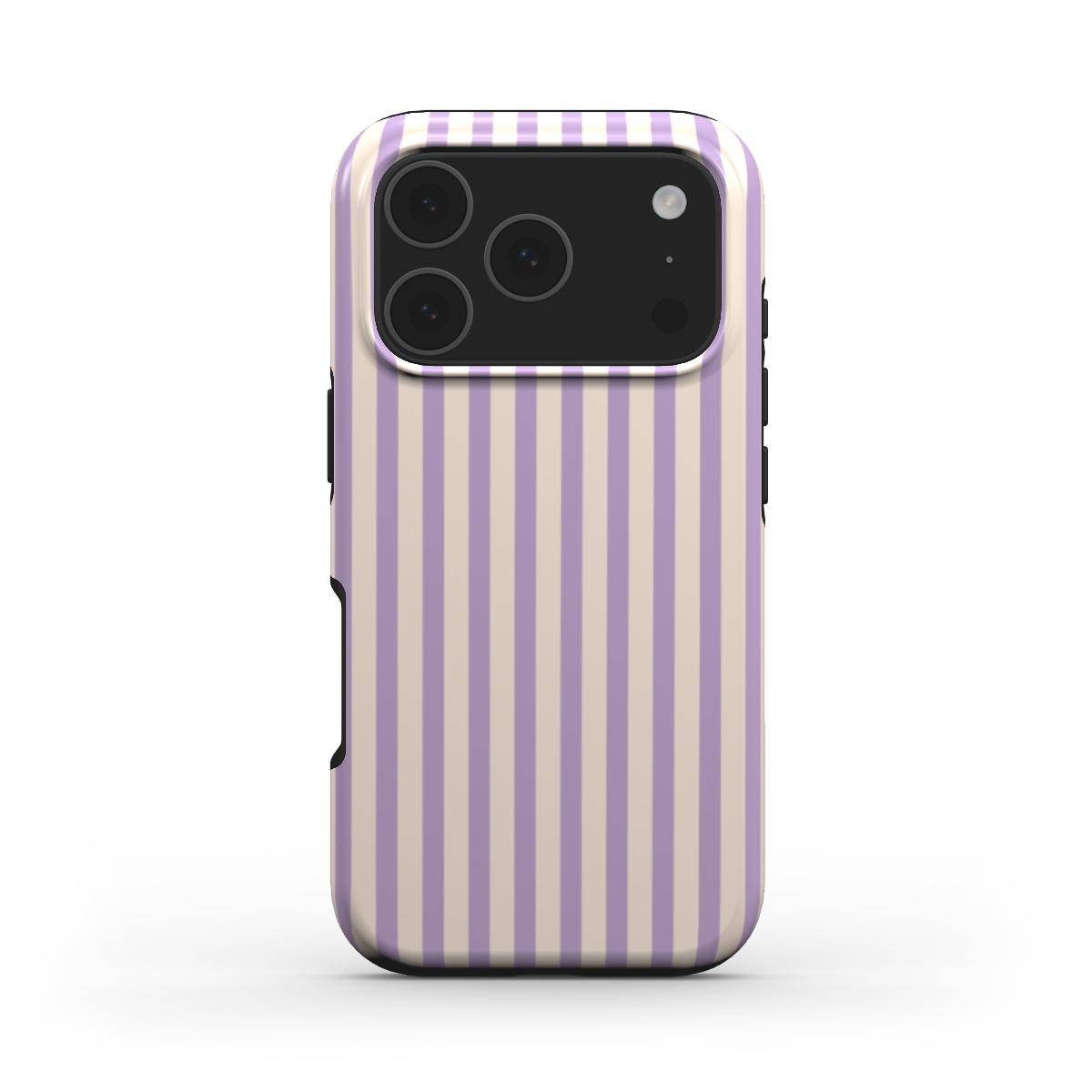 Soft Purple Stripes MagSafe Tough Phone Case