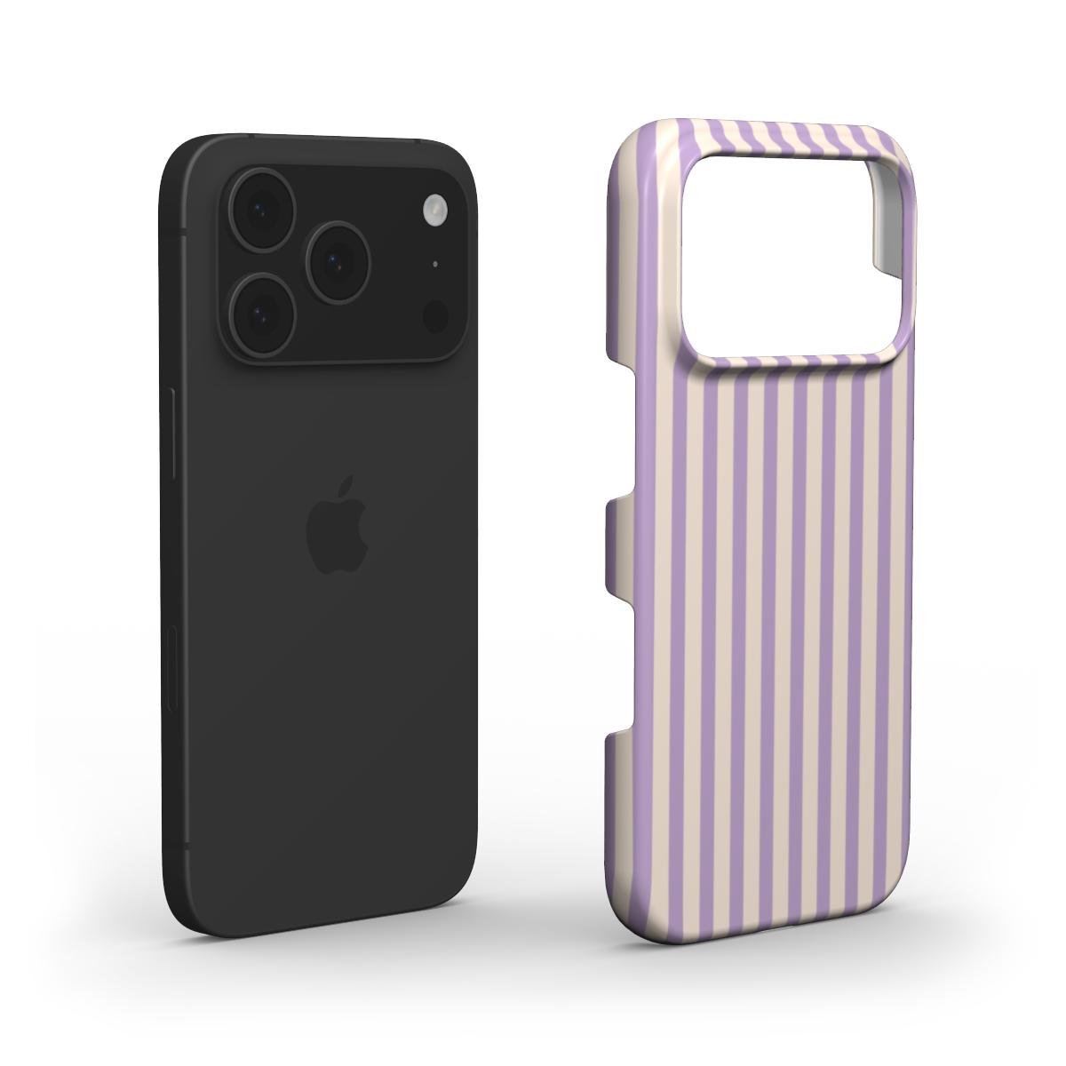 Soft Purple Stripes Phone Case