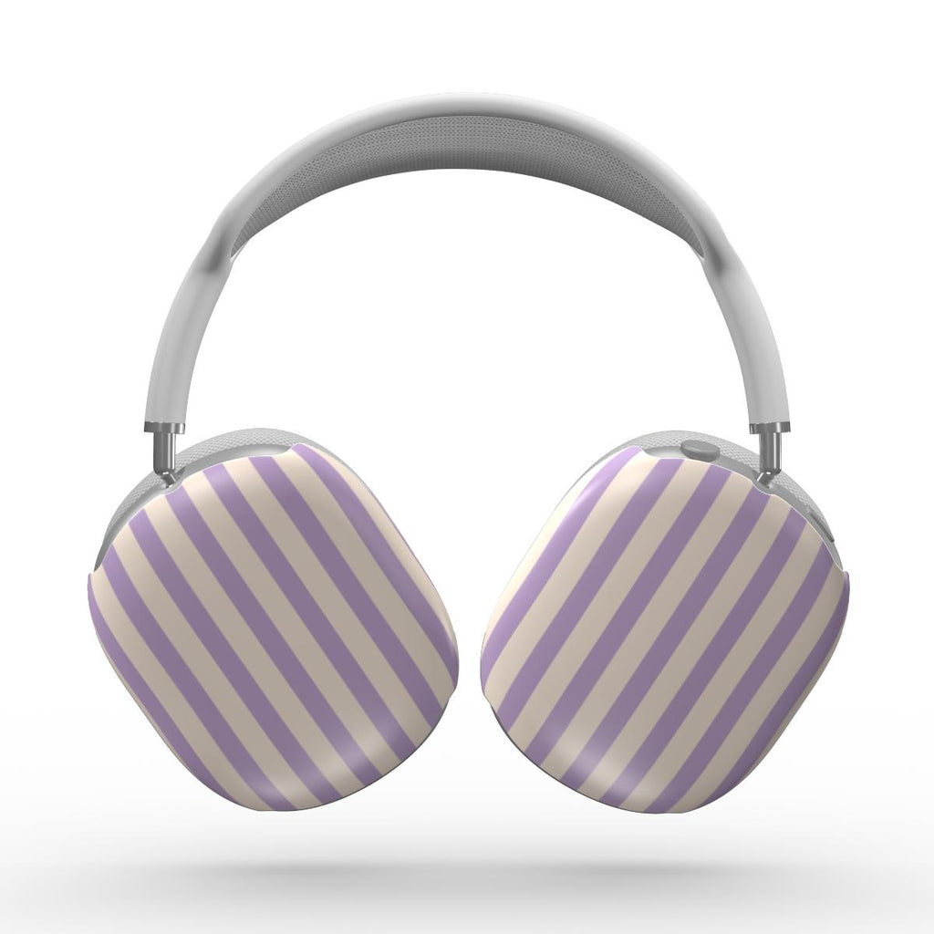Soft Purple Stripes Apple AirPods Max Tough Case