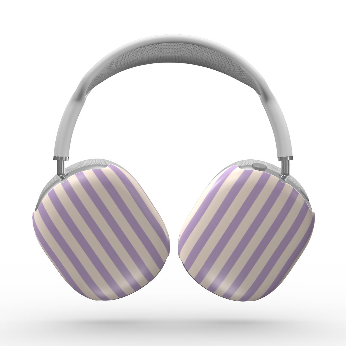 Soft Purple Stripes Apple AirPods Max Tough Case