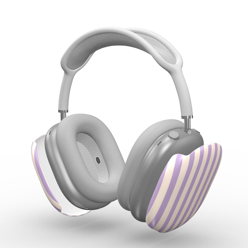Soft Purple Stripes Apple AirPods Max Tough Case