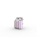Soft Purple Stripes Apple AirPods Tough Case