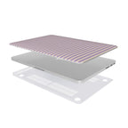 Soft Purple Stripes MacBook Case