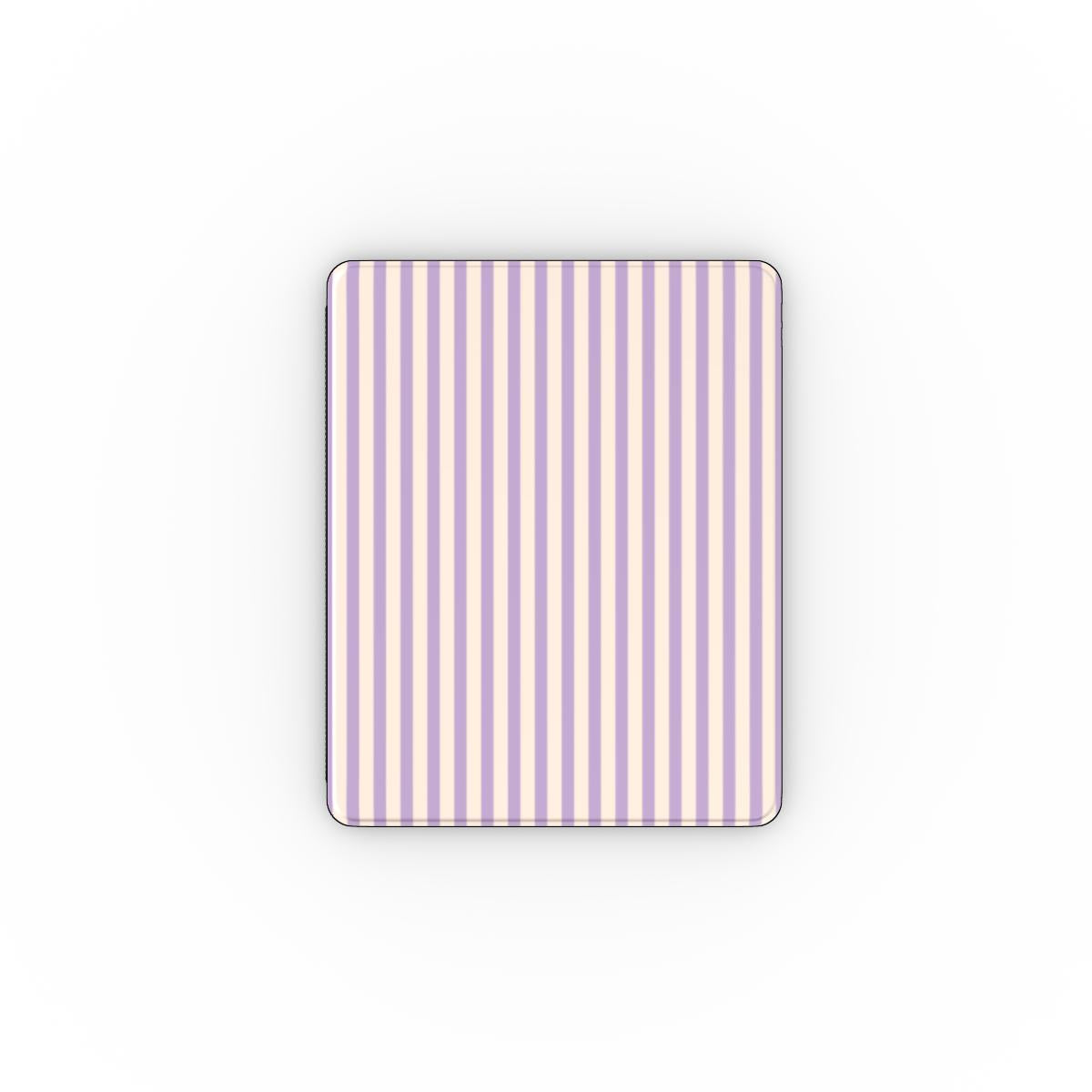 Soft Purple Stripes Apple iPad Case