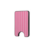 Taupe Pink Stripes Magnetic wallet