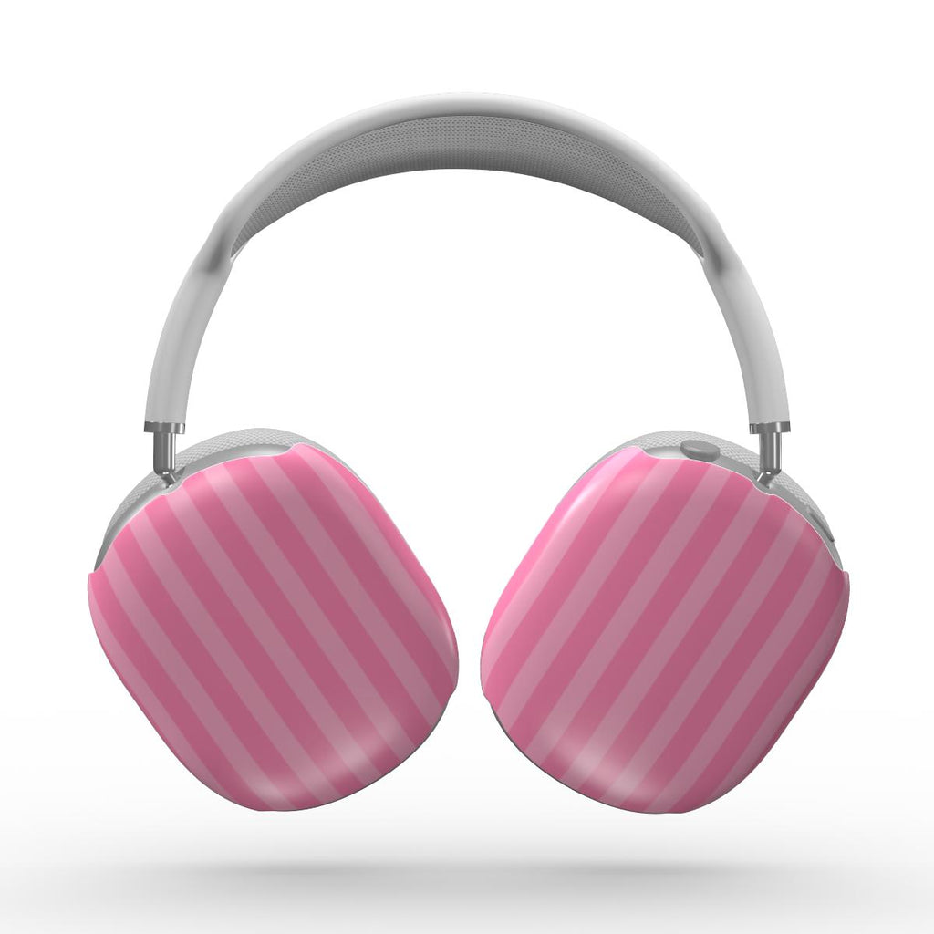 Taupe Pink Stripes Apple AirPods Max Tough Case