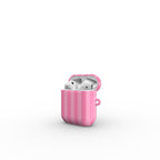 Taupe Pink Stripes Apple AirPods Tough Case