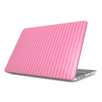 Taupe Pink Stripes MacBook Case