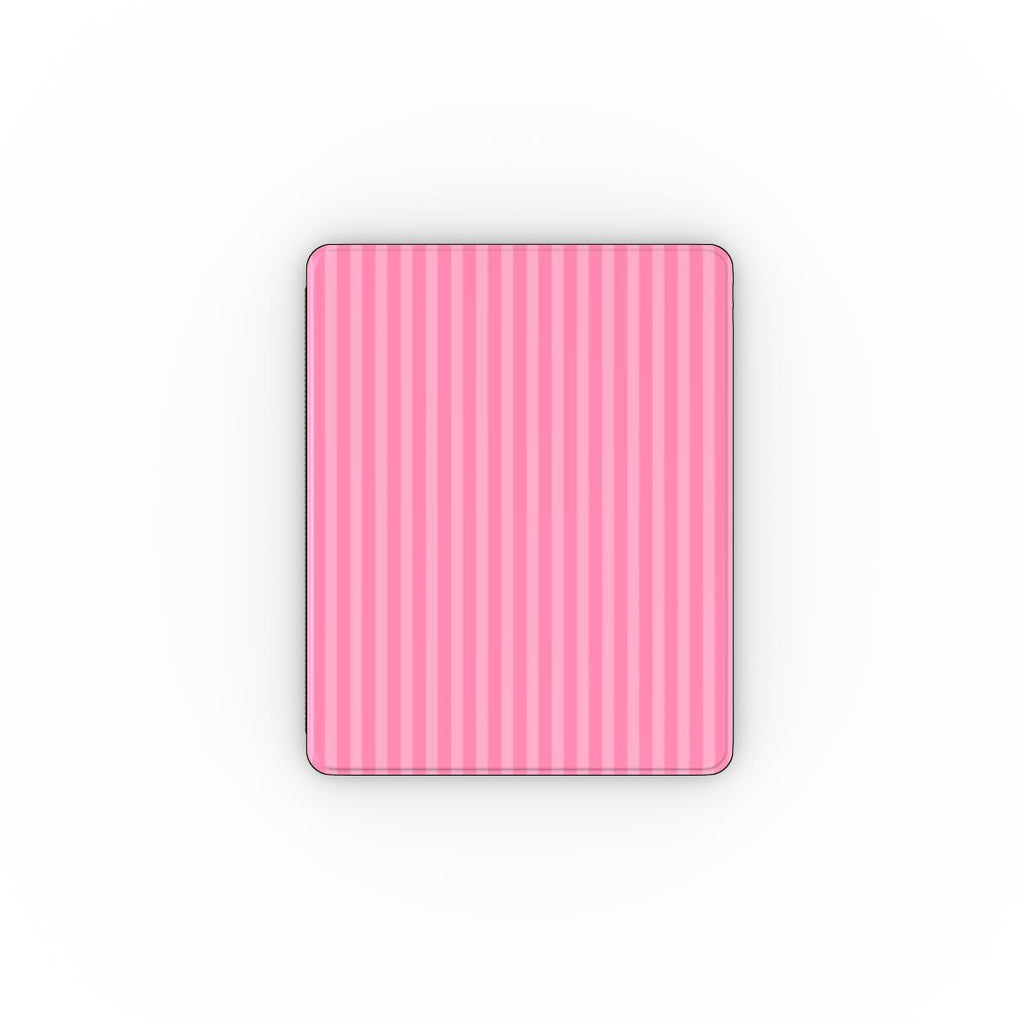 Taupe Pink Stripes Apple iPad Case