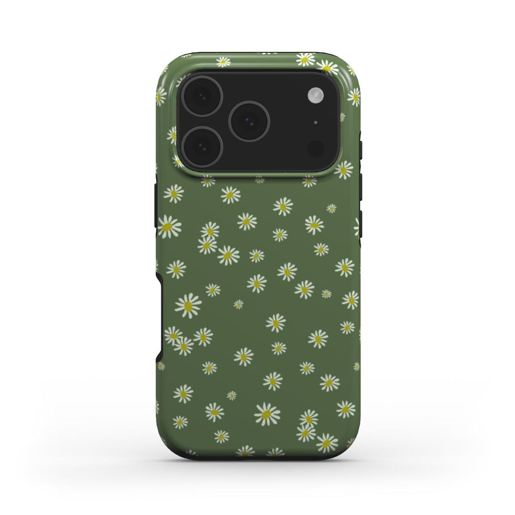 Daisy Ann Green Floral Tough Phone Case