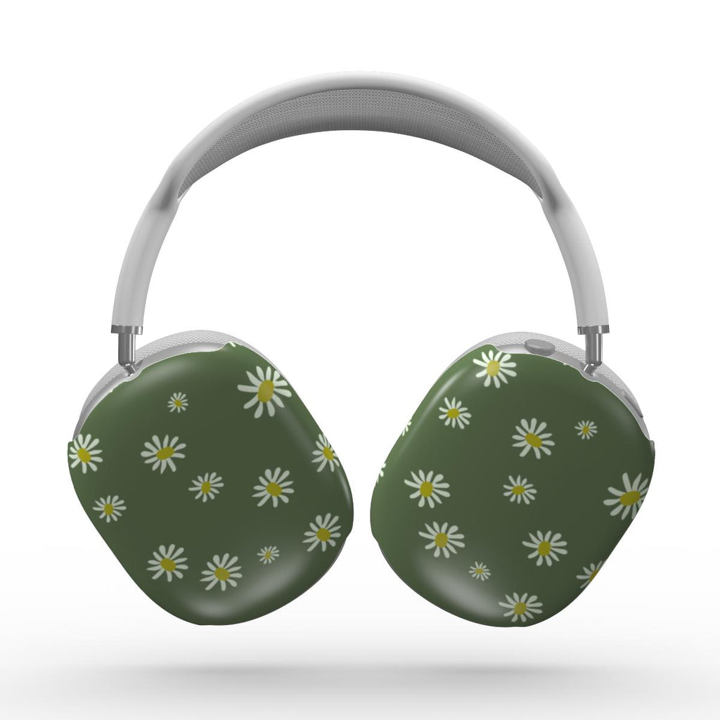 Daisy Ann Green Floral Apple AirPods Max Tough Case