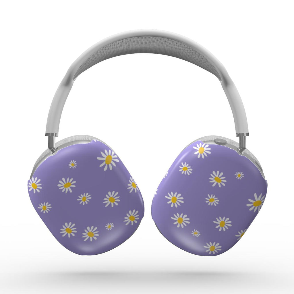 Daisy Ann Purple Floral Apple AirPods Max Tough Case