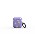 Daisy Ann Purple Floral Apple AirPods Tough Case