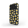 Daisy Raw Black Floral MagSafe Tough Phone Case