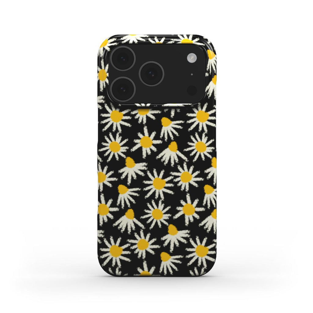 Daisy Raw Black Floral Phone Case