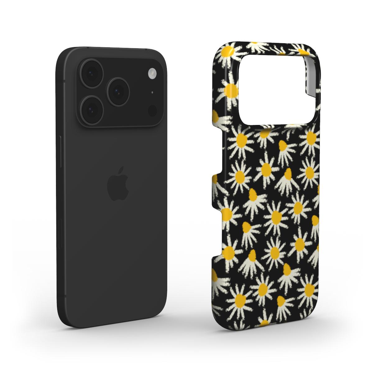 Daisy Raw Black Floral Phone Case