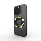Daisy Raw Black Floral Ring Holder