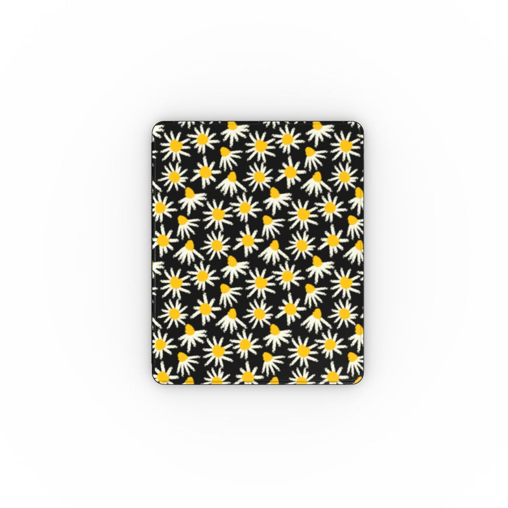 Daisy Raw Black Floral Apple iPad Case