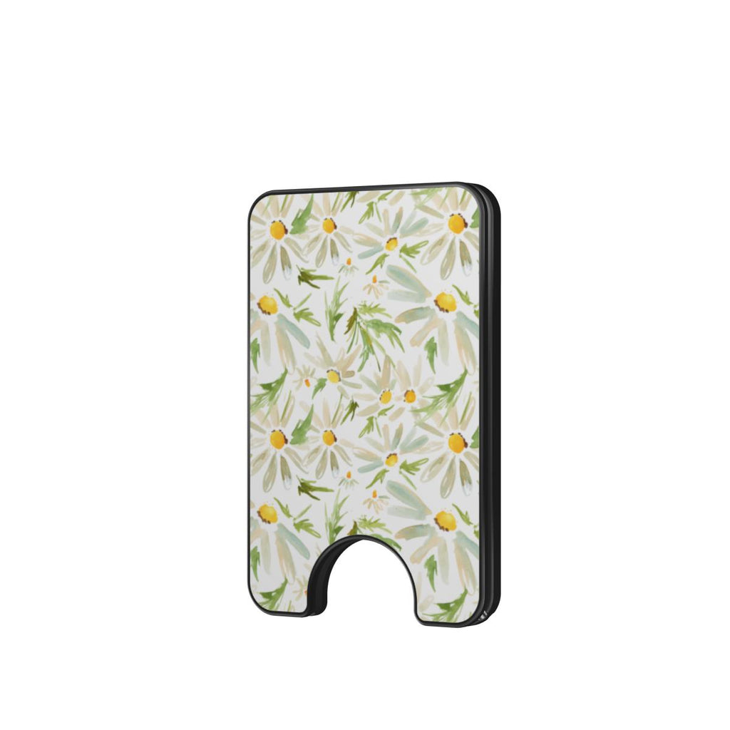 Water Color Daisy Floral Magnetic wallet