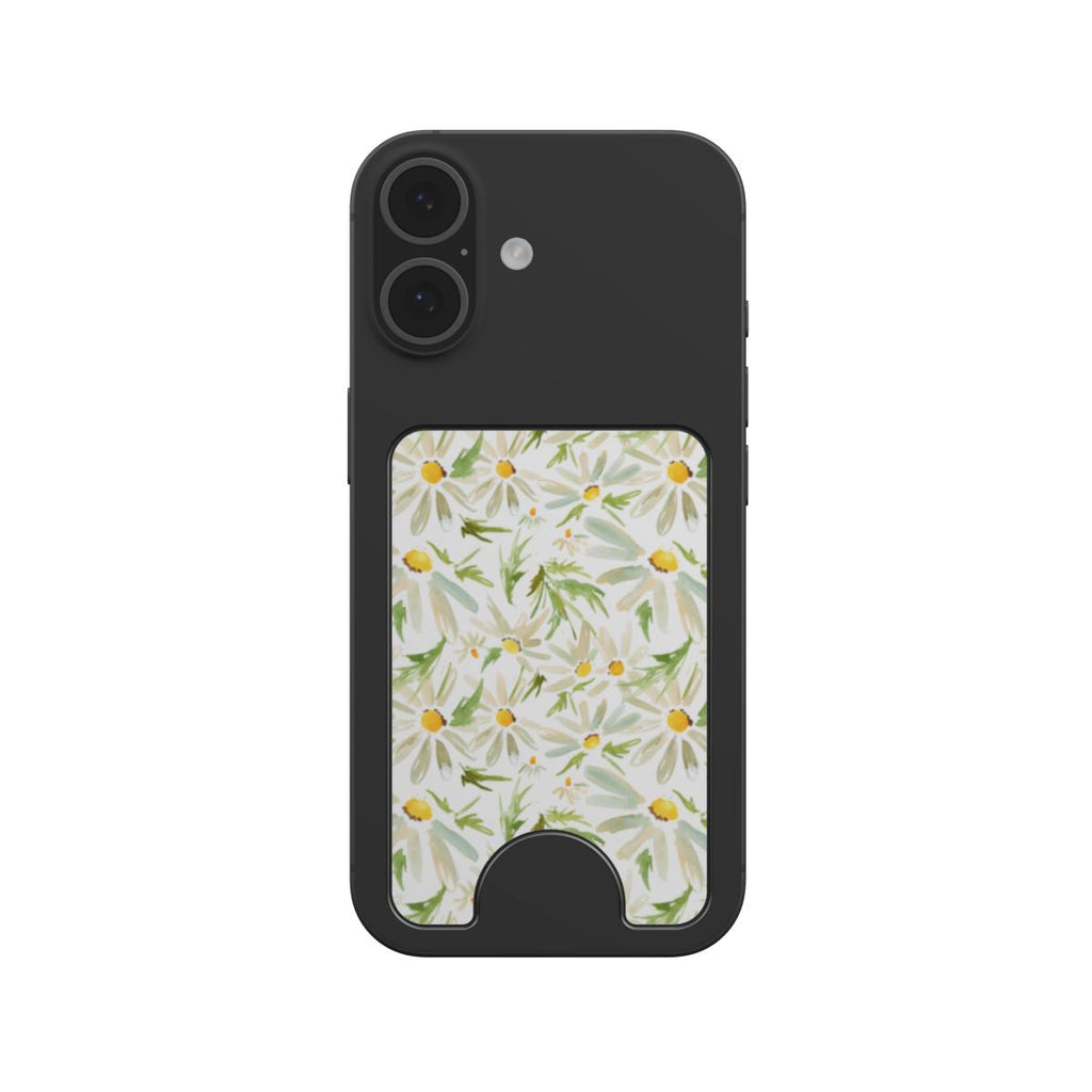 Water Color Daisy Floral Magnetic wallet