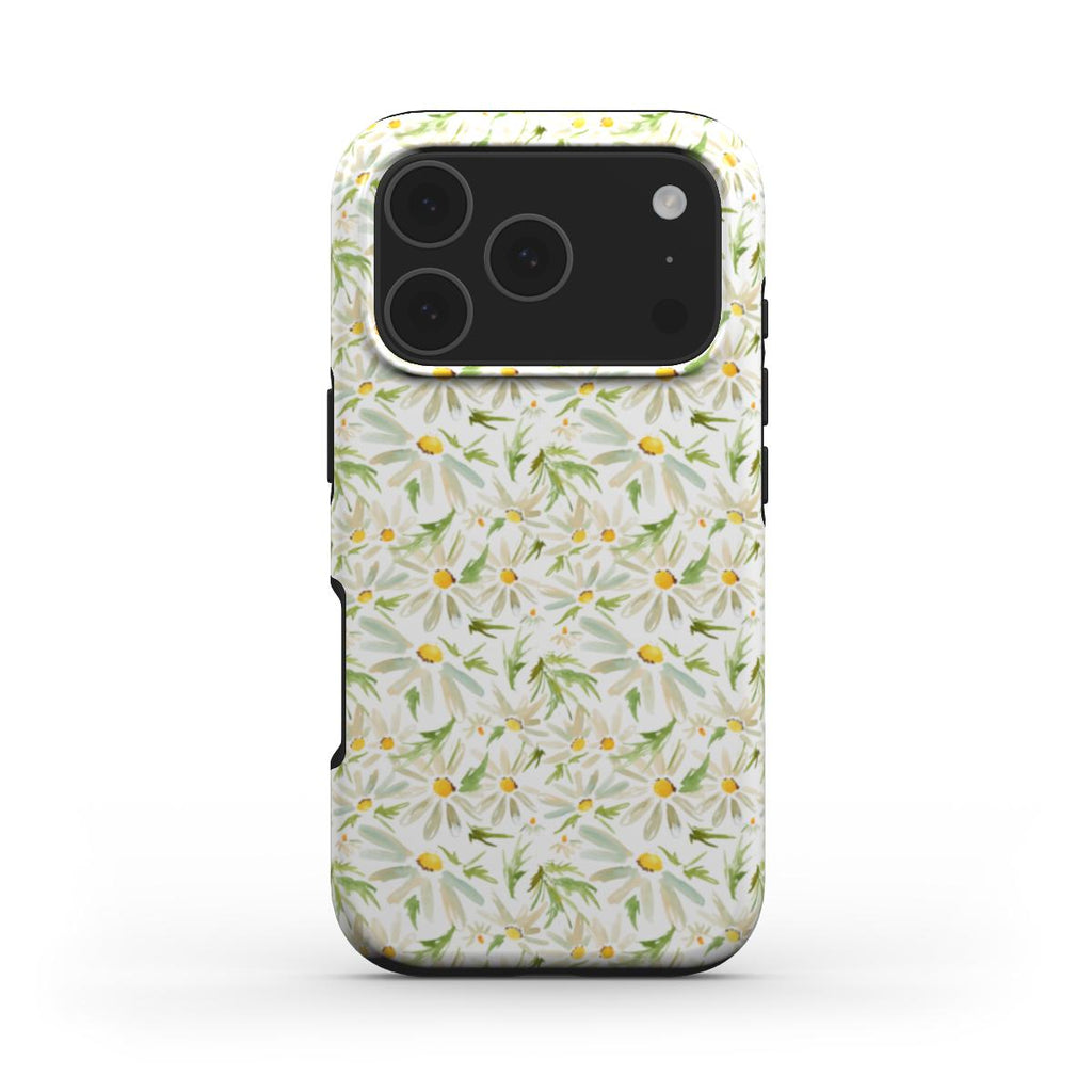 Water Color Daisy Floral MagSafe Tough Phone Case