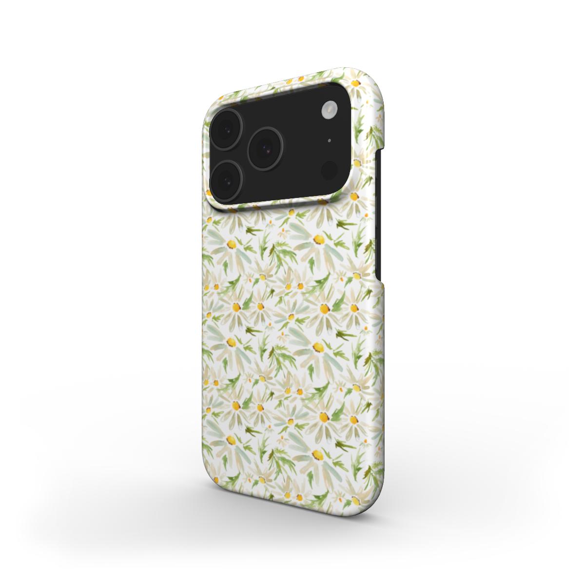 Water Color Daisy Floral Phone Case