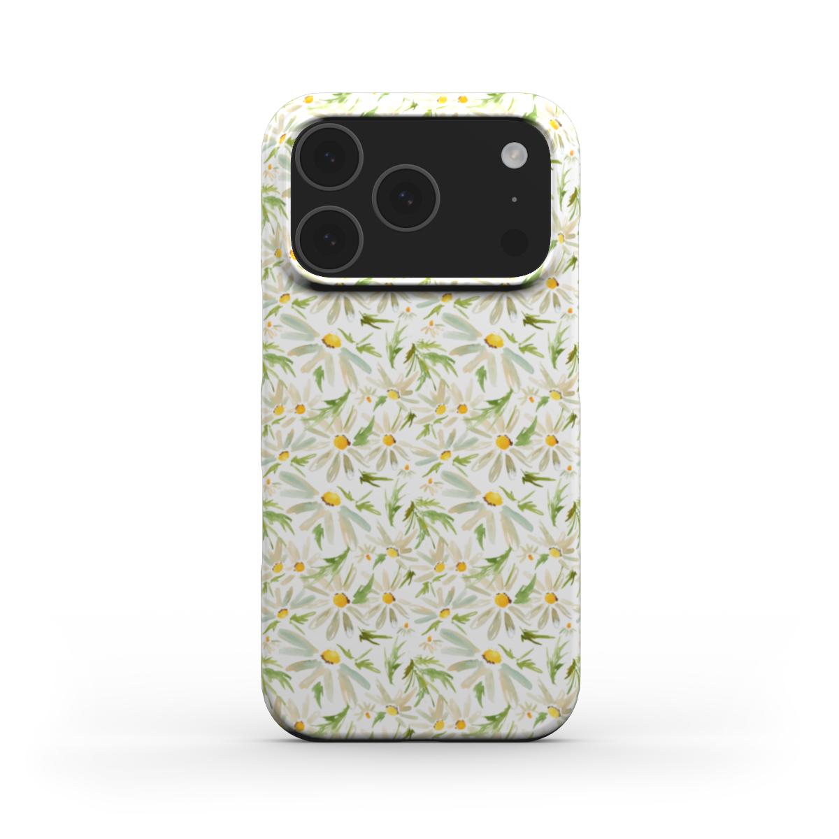Water Color Daisy Floral Phone Case