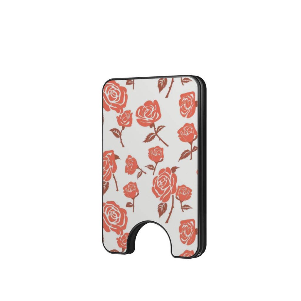 Rose Minimal Red Floral Magnetic wallet