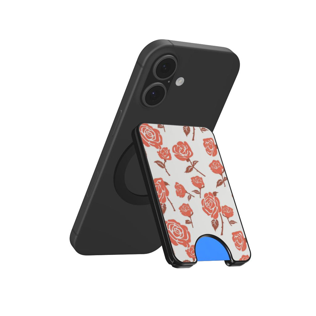 Rose Minimal Red Floral Magnetic wallet