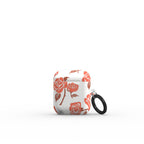 Rose Minimal Red Floral Apple AirPods Tough Case