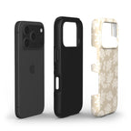 Rose Beige Pattern Floral Tough Phone Case