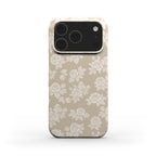 Rose Beige Pattern Floral Phone Case