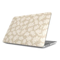 Rose Beige Pattern Floral MacBook Case
