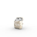 Rose Beige Pattern Floral Apple AirPods Tough Case