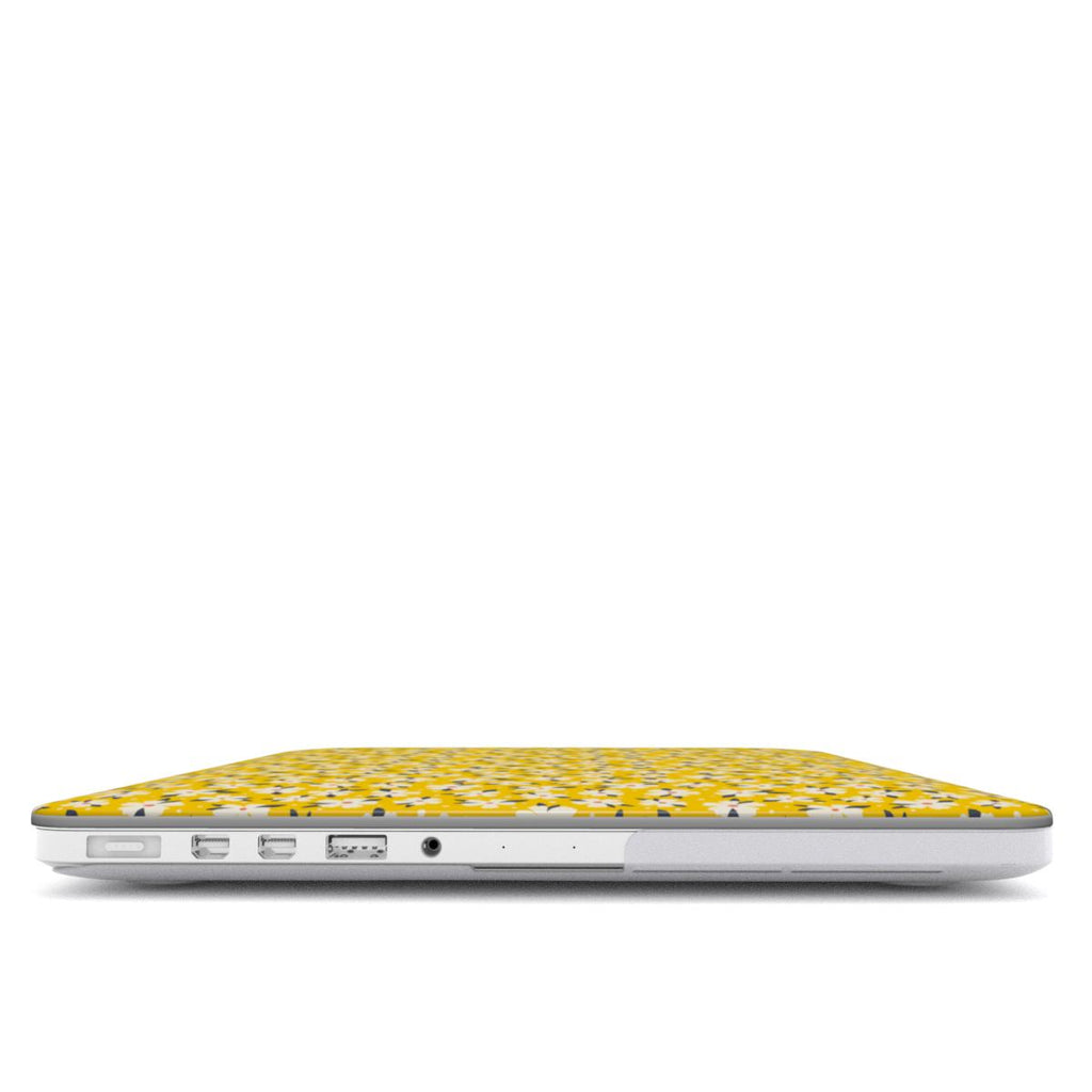 Yellow Daisy Floral MacBook Case