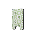 Green brick floral Magnetic wallet