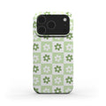 Green brick floral Phone Case