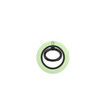 Green brick floral Ring Holder