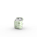 Green brick floral Apple AirPods Tough Case