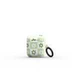 Green brick floral Apple AirPods Tough Case