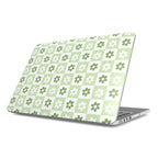 Green brick floral MacBook Case